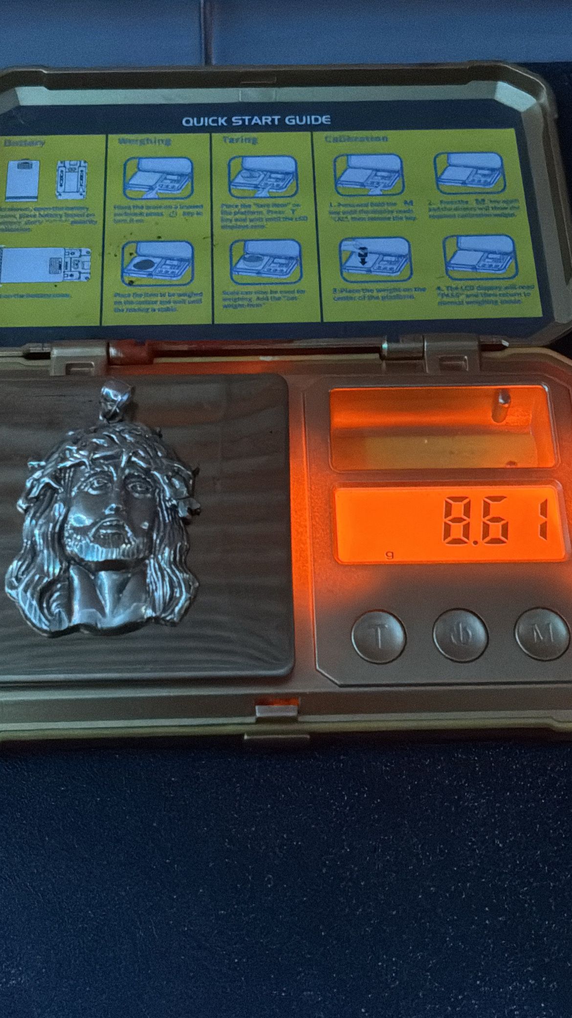 10k Jesus Face Pendant