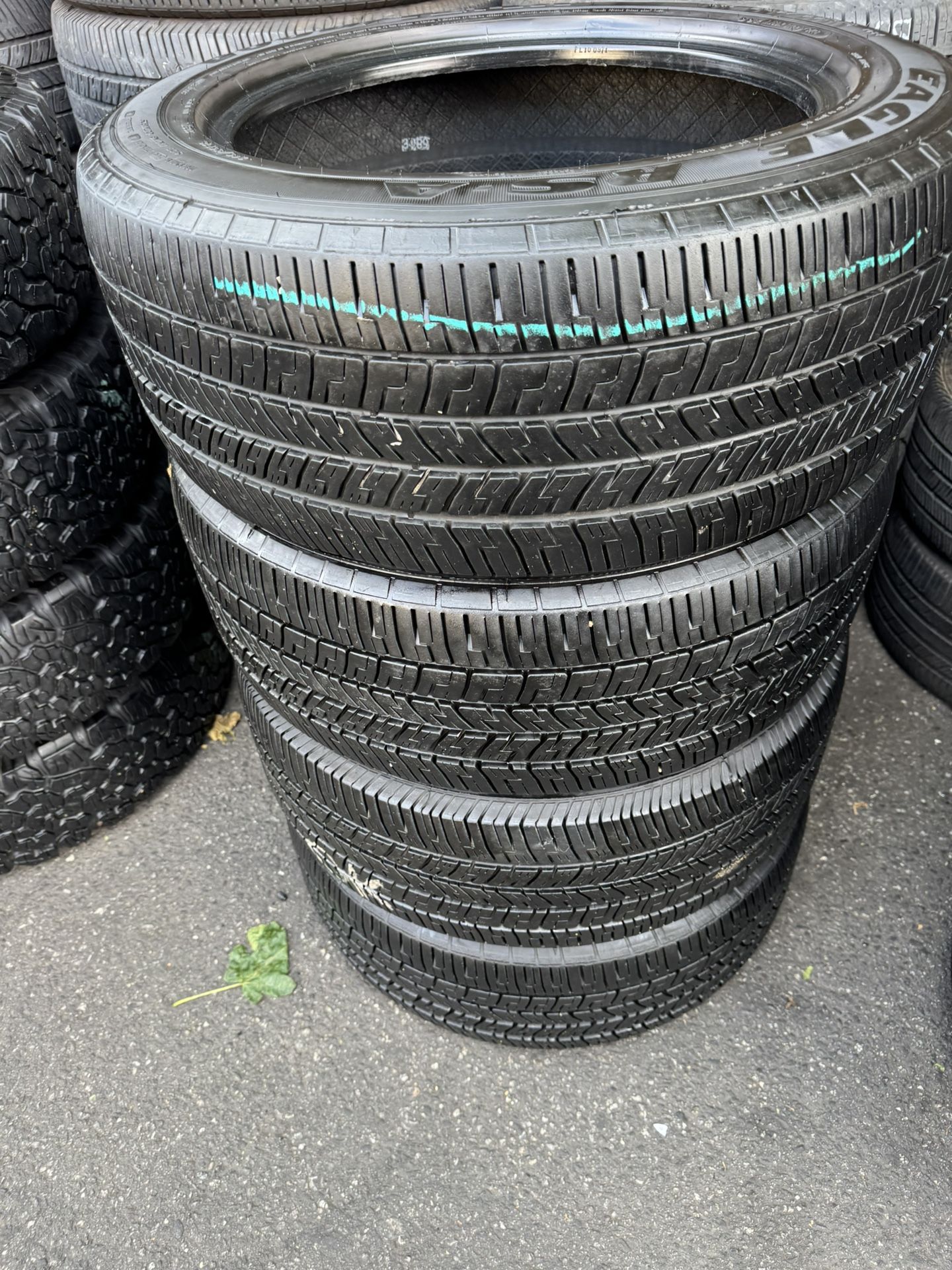 I Have 4 Tires 245-55-18 Goodyear Good Condition $210 All Four Mounted And Balanced