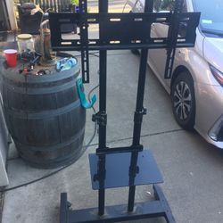 Rolling TV Cart And TV