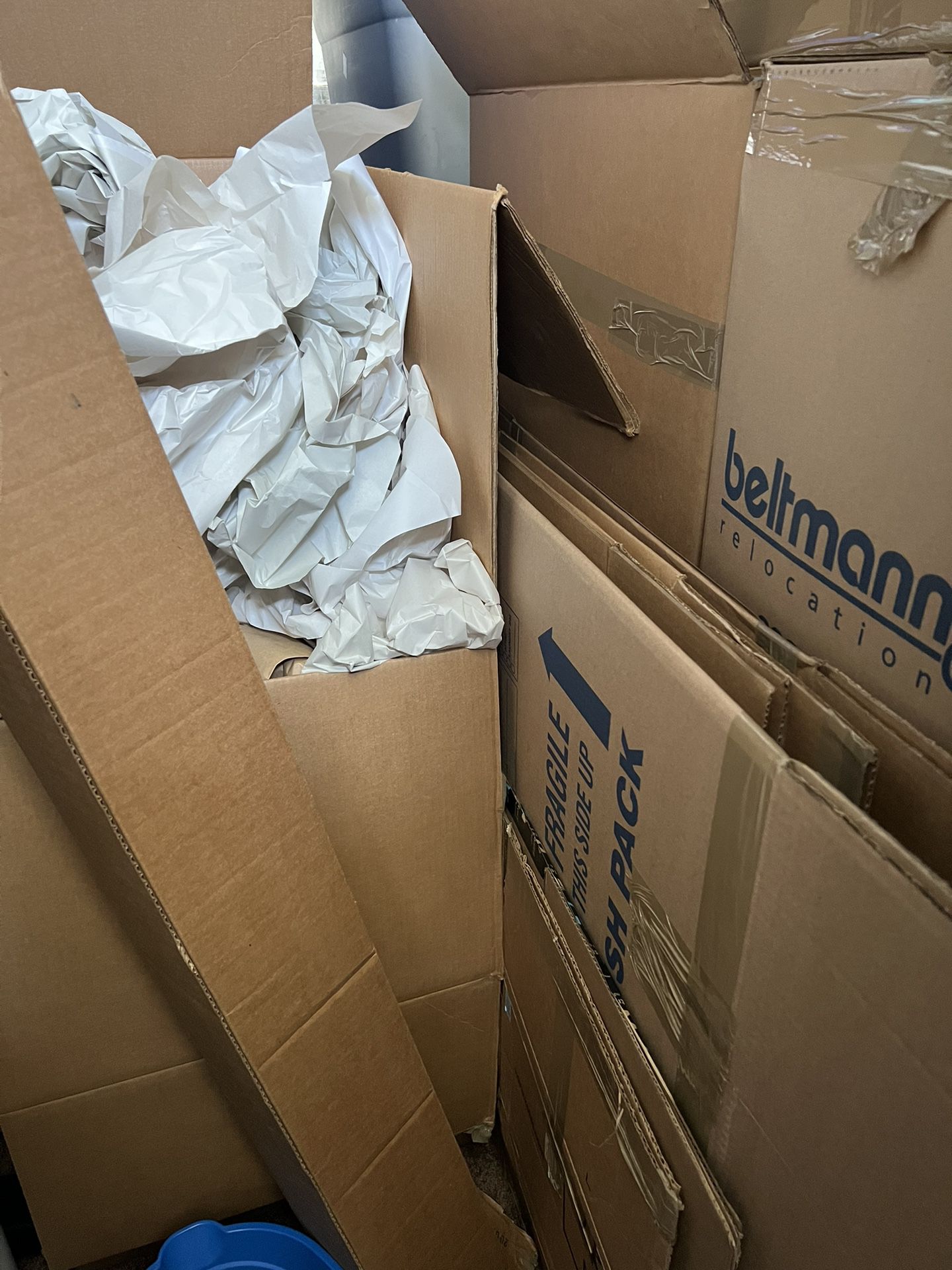 FREE Moving Boxes With Packing Paper