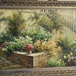 Flower Painting With Frame 42.4" X 30.5"