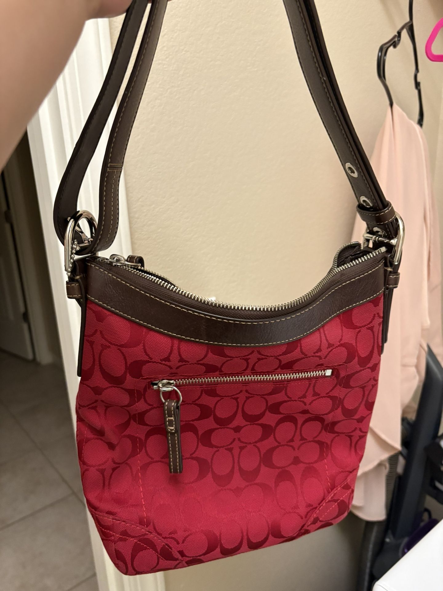 Red Coach Handbag