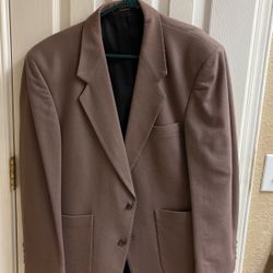 Mens Light Brown/camel Colored Sports Jacket 