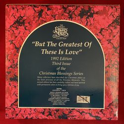 Vintage Precious Moments Plate 1992”But The Greatest Of These Is Love” #527742