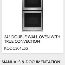 Kitchen-Aid 24" Double Oven (Convection)