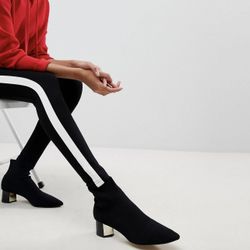LOFT Black White Side Stripe Skinny Leg Jegging Pants