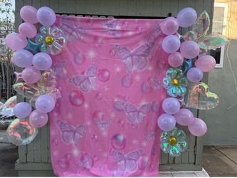 Y2k airbrushed photo backdrop