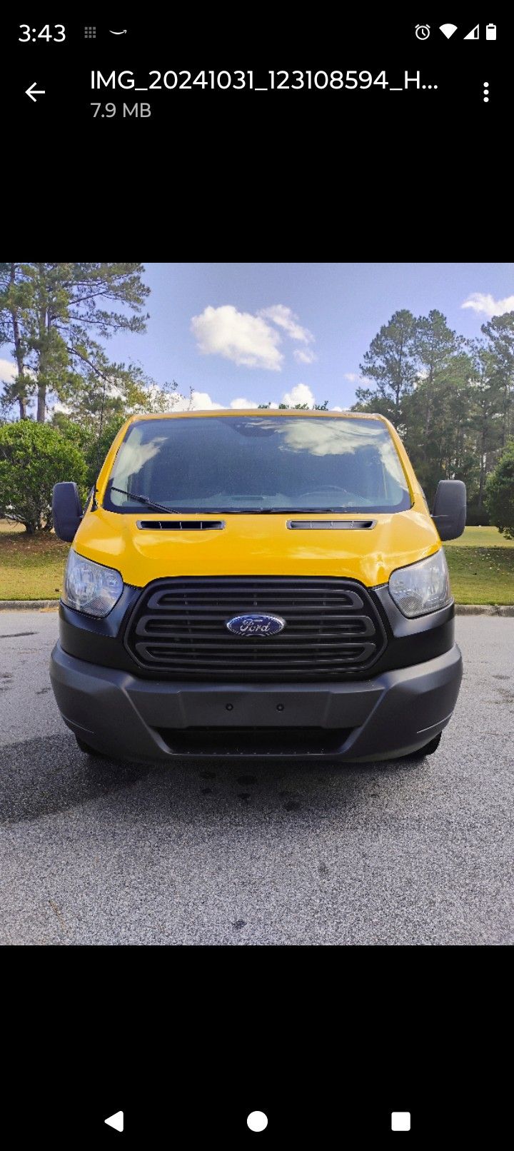 2016 Ford Transit E250 Low Roof Sprinter Van
