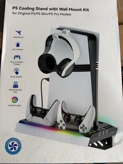 PS5 Cooling Stand + Wall Mount Kit – Brand New Sealed