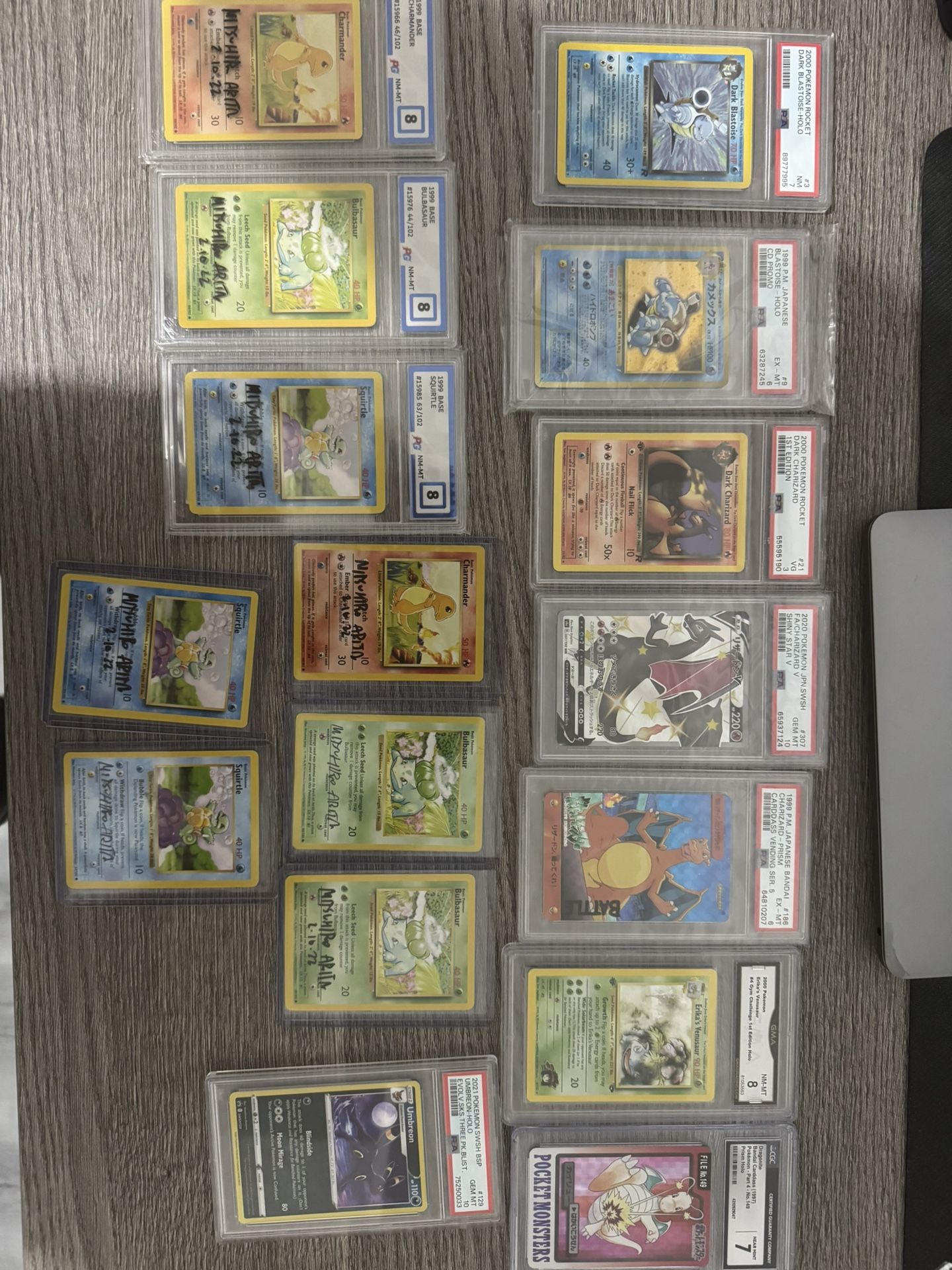 Pokemon Slabs And Signed Cards