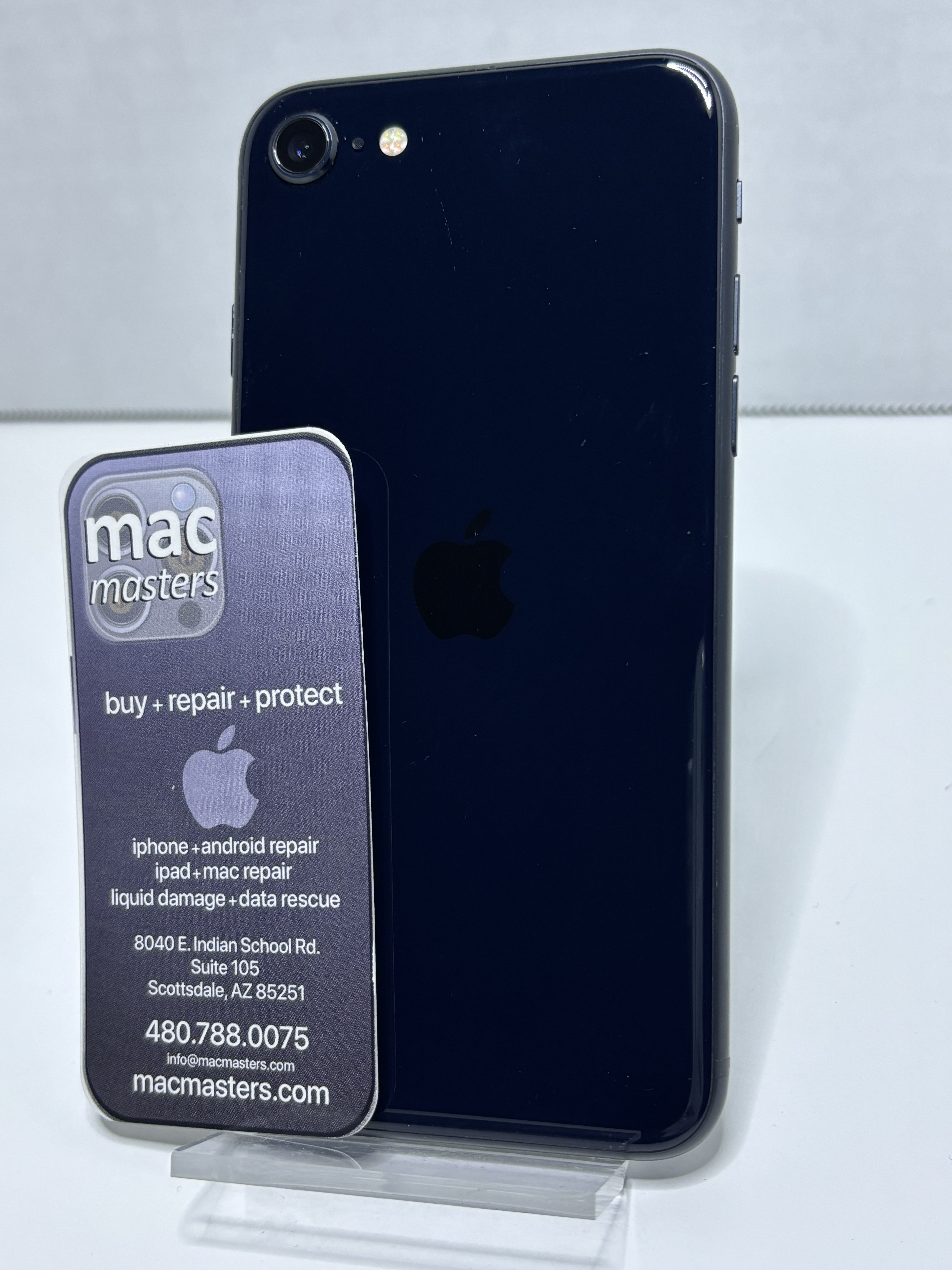 iPhone SE (3rd Gen, 2022), Space Black, 64GB, A2595, SIM Unlocked