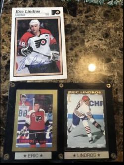 Eric Lindros Collectors Card Set