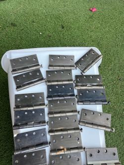 Lot of Metal Door Hinges