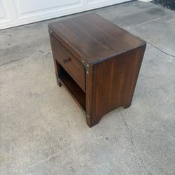 Solid Wood Nightstand 