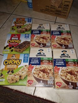Chewy Bars and oatmeal variety packs