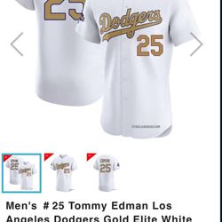 Dodgers World Series Jersey(Tommy Edman XL)