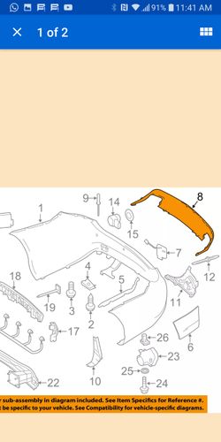 MERCEDES OEM 1013 E350 Rear Bumper-Lower Cover {contact info removed}