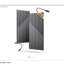 BougeRV Bifacial Solar Panels 300W x 2 