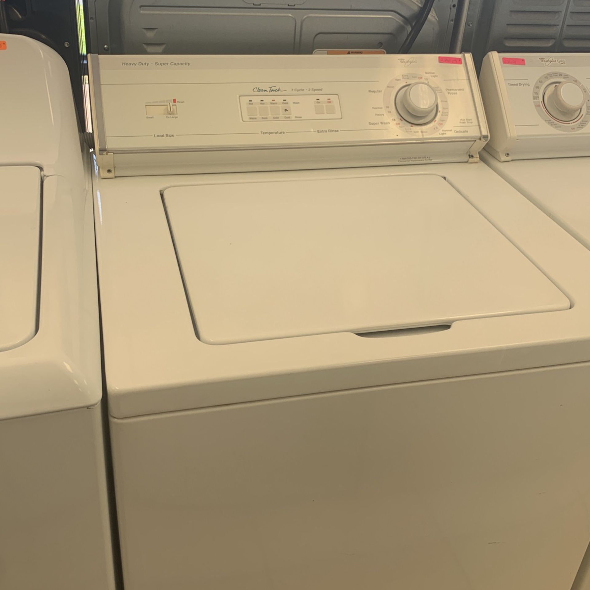 WHIRLPOOL WASHER AND DRYER 