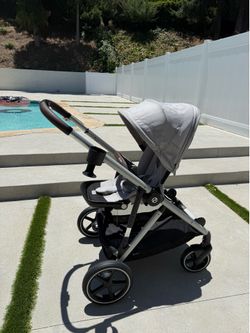 Cybex stroller with bassinet, carseat adapters