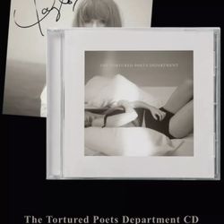 Taylor Swift Tortured Poet Department CD With Hand Signed Photo 