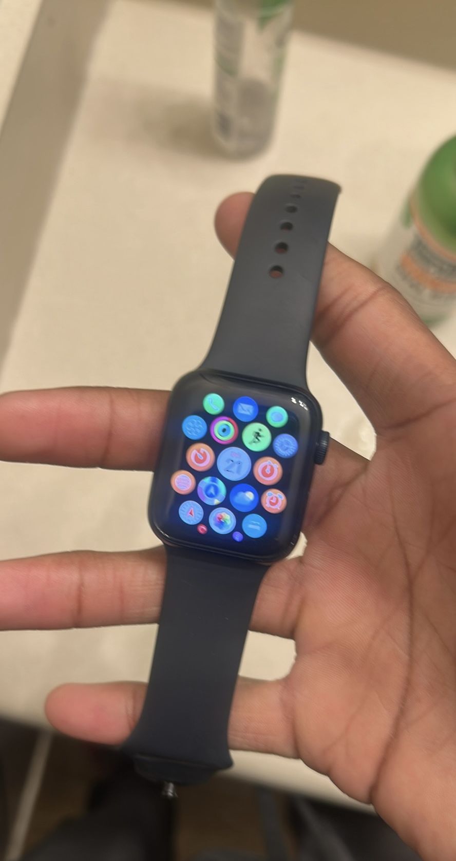 Apple Watch SE 2nd Gen Dark Blue 40mm Aluminum Band.