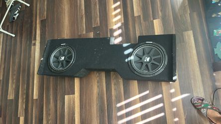 12” kicker subwoofers and box