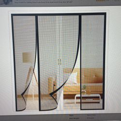Magnetic Screen Door Size: Door Size 60x80 Inch