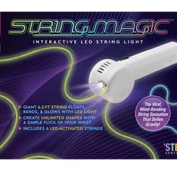 String Magic Interactive LED String Light Toy, White - Convenient USB Charging