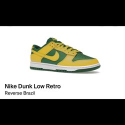 Nike Dunks/ Reverse Brazil/ Green And Yellow / 13m