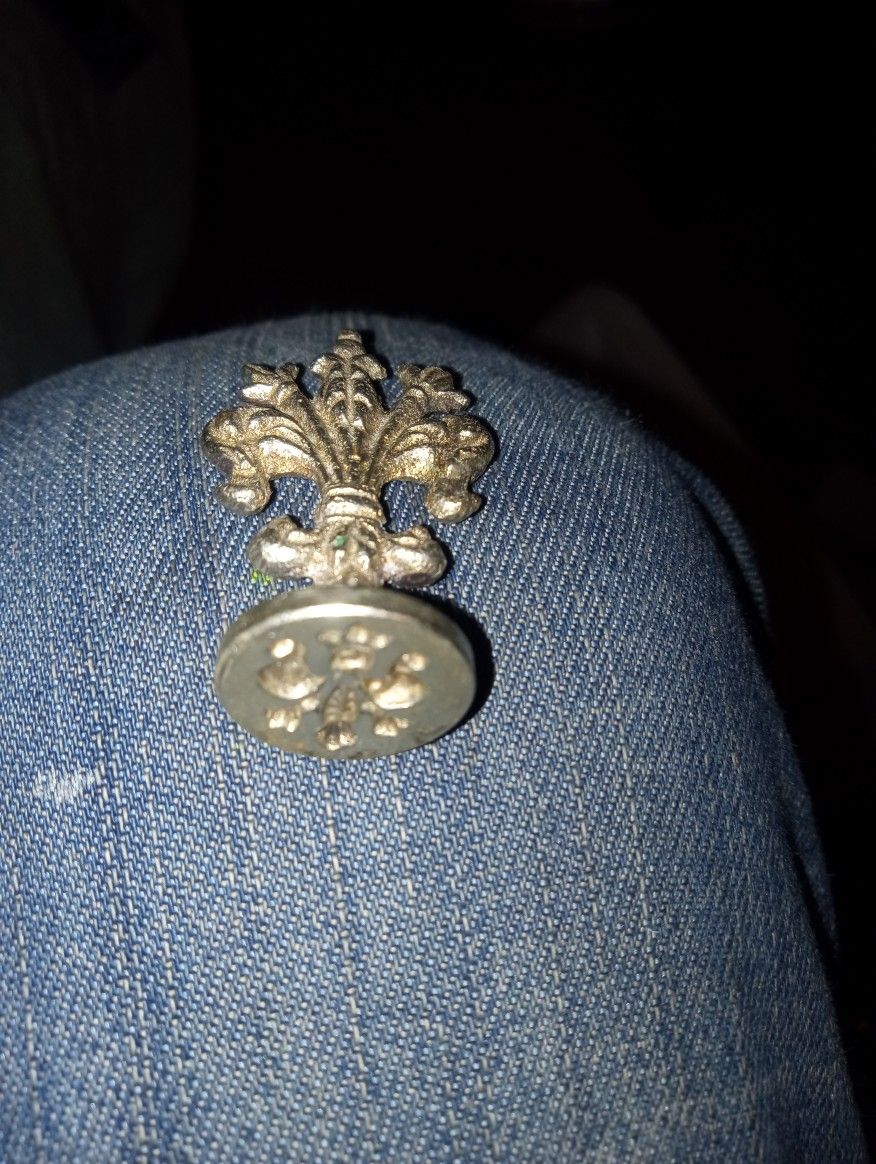 Pewter Antique Wax Stamped