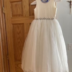 First Communion Dress Size 10 - New