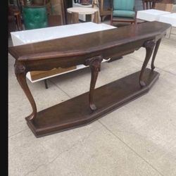 Antique Solid Wood Entry Table