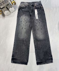 Purple Jeans Black Baggy Jeans