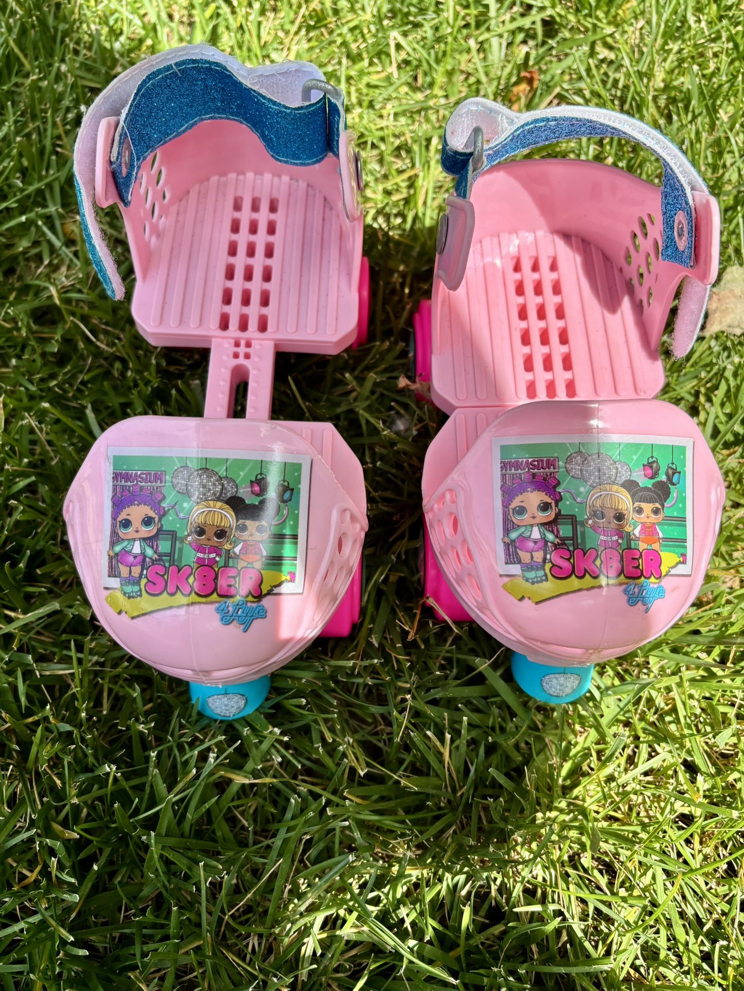 Pink Adjuatable Rollerskates