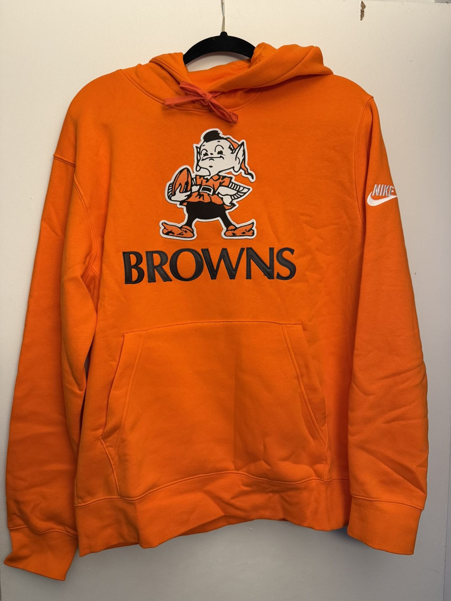 Nike Men's Cleveland Browns Brilliant Orange Rewind Club Pullover Hoodie