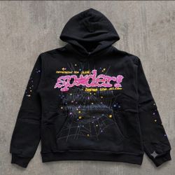 Black V2 Sp5der Hoodie