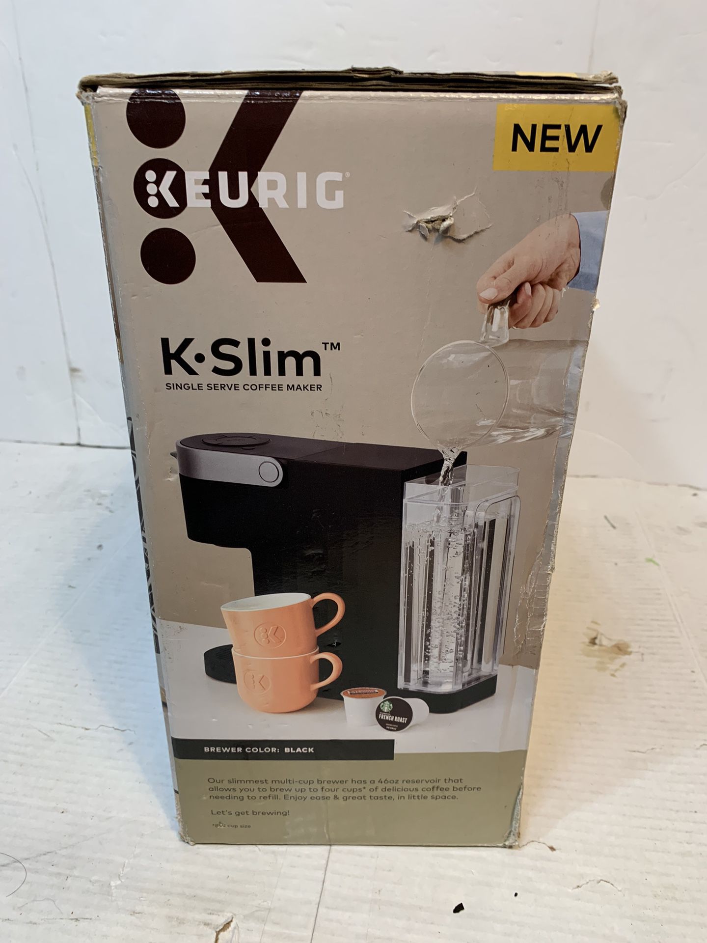 Keurig K- Slim Single Serve K-Cup Pod Coffee Maker MultiStream Technology,  Black for Sale in Hilliard, OH - OfferUp