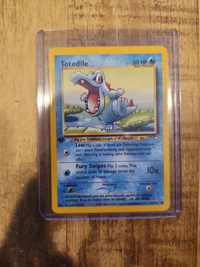 Totodile 1st Eddition