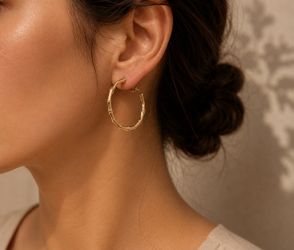 Golden Hoop Earrings