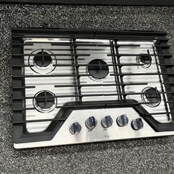 Whirlpool 30” Stainless Steel Gas CookTop 