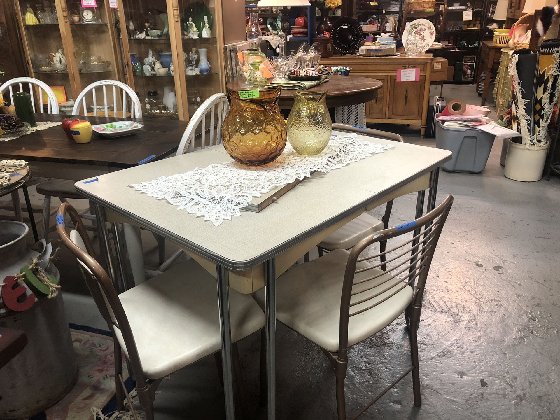 Mid Century Table & Chairs