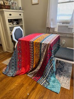 BOHEMIAN TABLE CLOTH 108” x 102”
