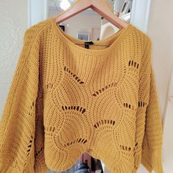 Women's Pullover Cropped Sweater