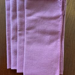 Napkins, Set Of 4, Rose Pink.
