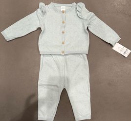 Baby girl teal set
