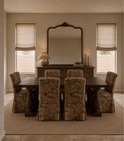 Studio McGee Style Slipcover Dining Chairs Set