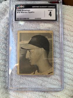 Warren Spahn rookie !!! $400