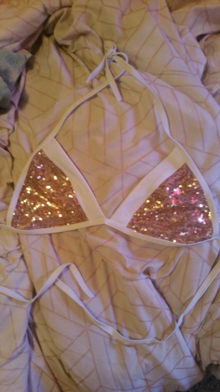 Super cute bikini top. New. Never worn. Large
