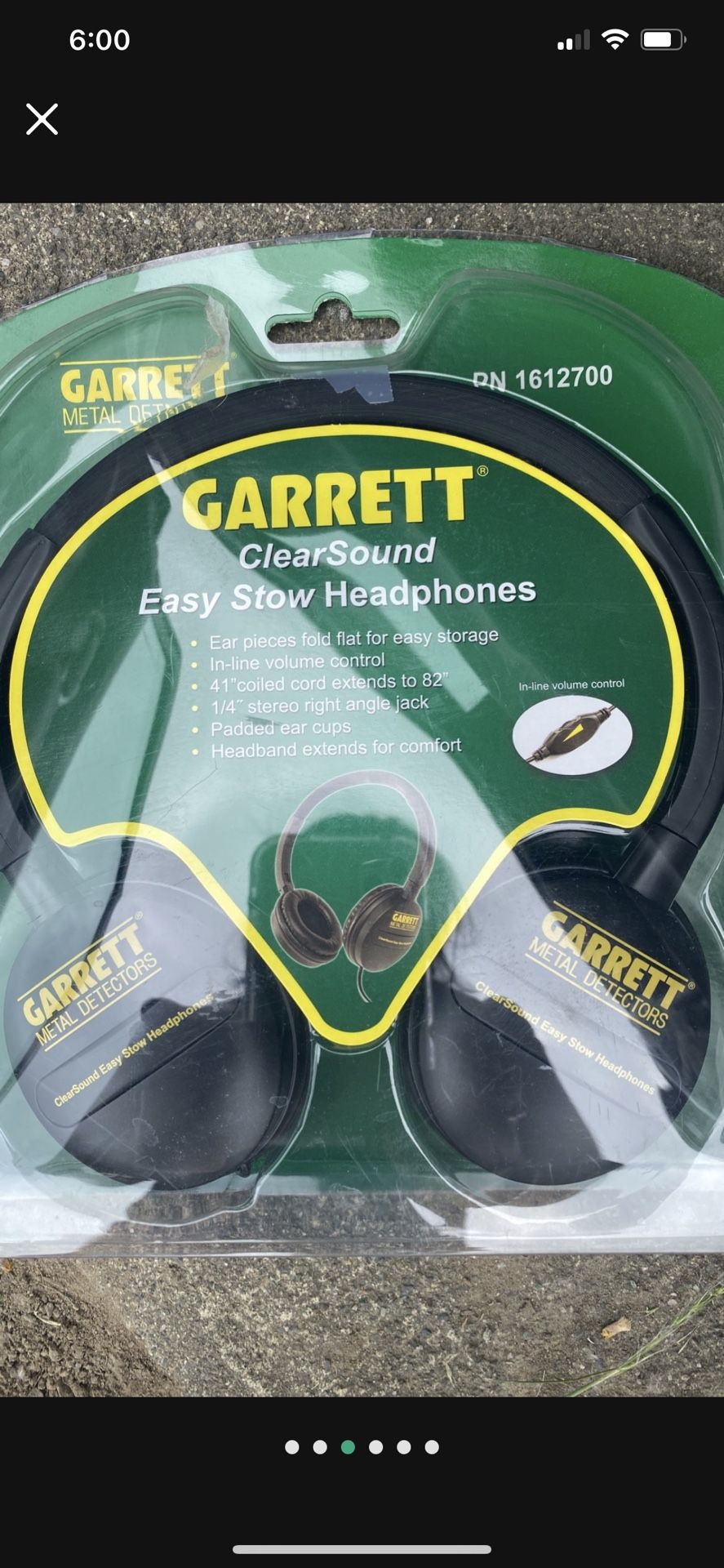 Garret Metal Detector Headphones 🎧 Brand New 